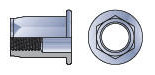 Шестигранные гаечные заклепки